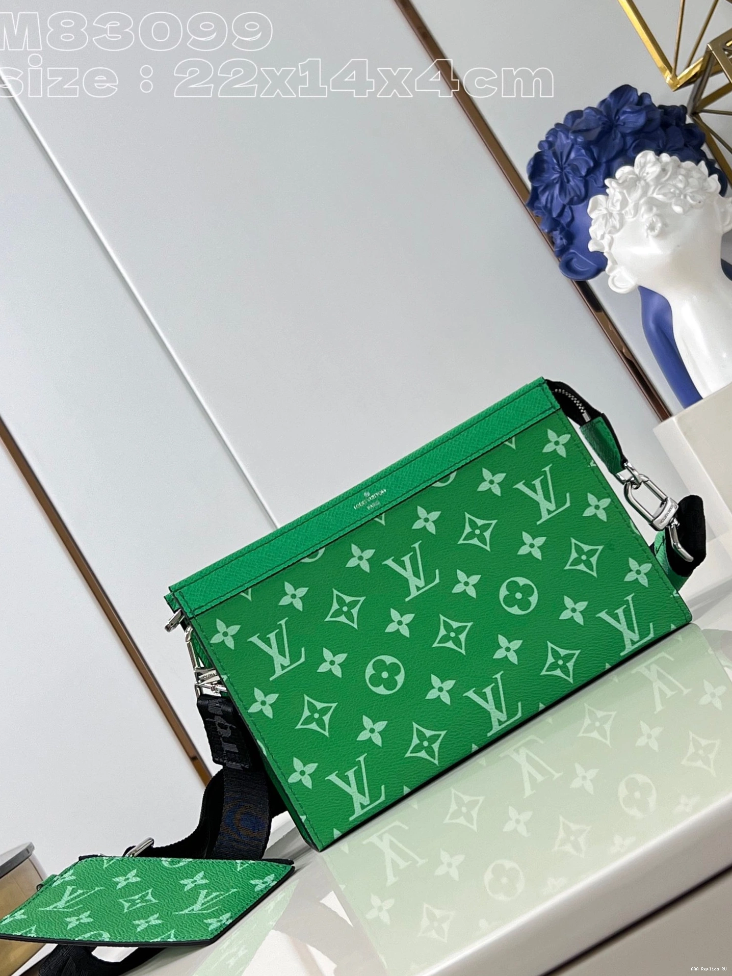 Aaa replica bags VUITTON Wallet Wearable -22*14.5*4.5CM LOUIS Gaston 0717
